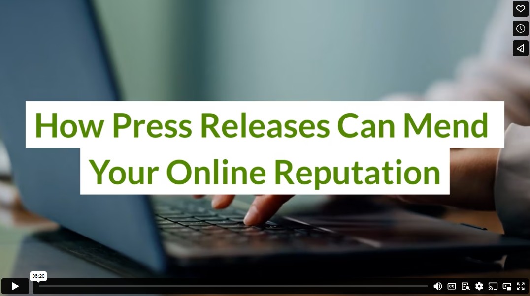 How Press Releases Can Mend Your Online Reputation